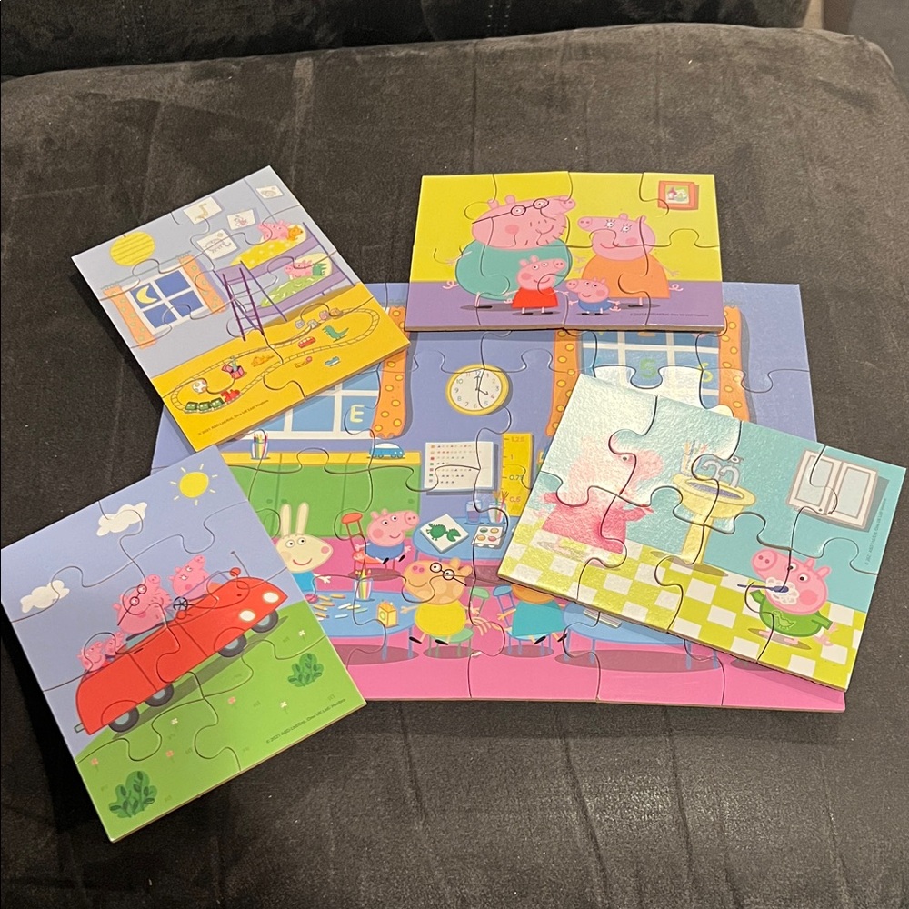 Peppa Pig Set of 5 Puzzles